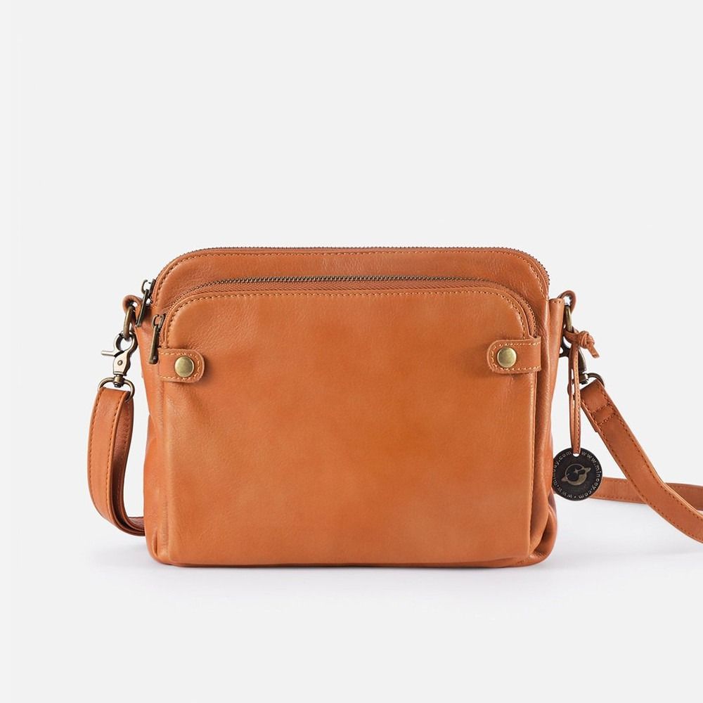 Drielaags Leren Handtas