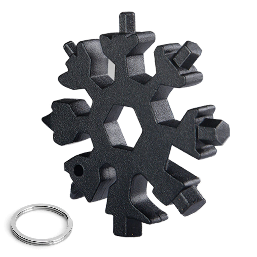 18-in-1 Schroevendraaier Sneeuwvlok Sleutelhanger