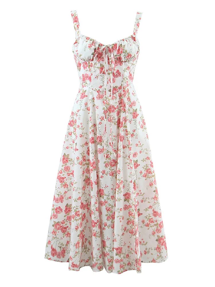 Bloemige Taille Shaper Jurk