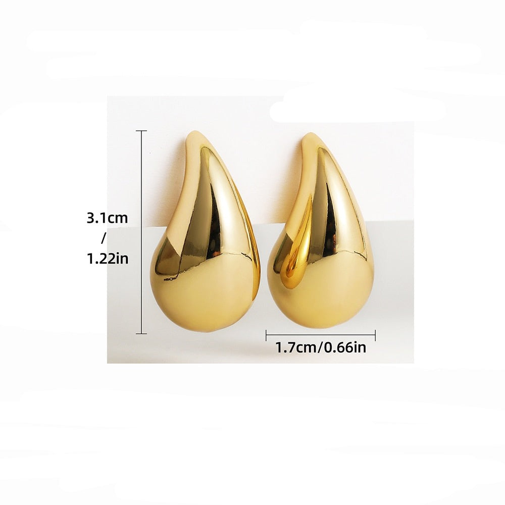 Dames Chunky Teardrop Oorbellen