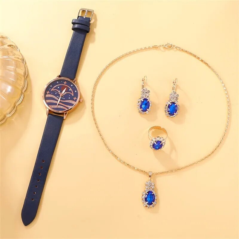 Dames Maanwijzer Luxe Horloge