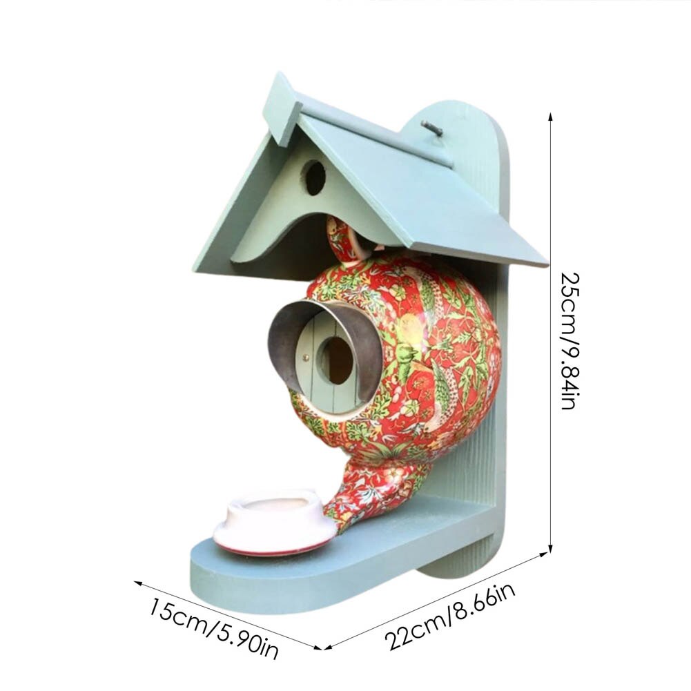 Theepot Vogelvoederhuis