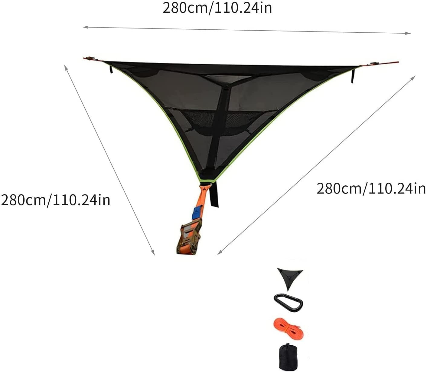 Driehoekige Nest hangmat van gaas