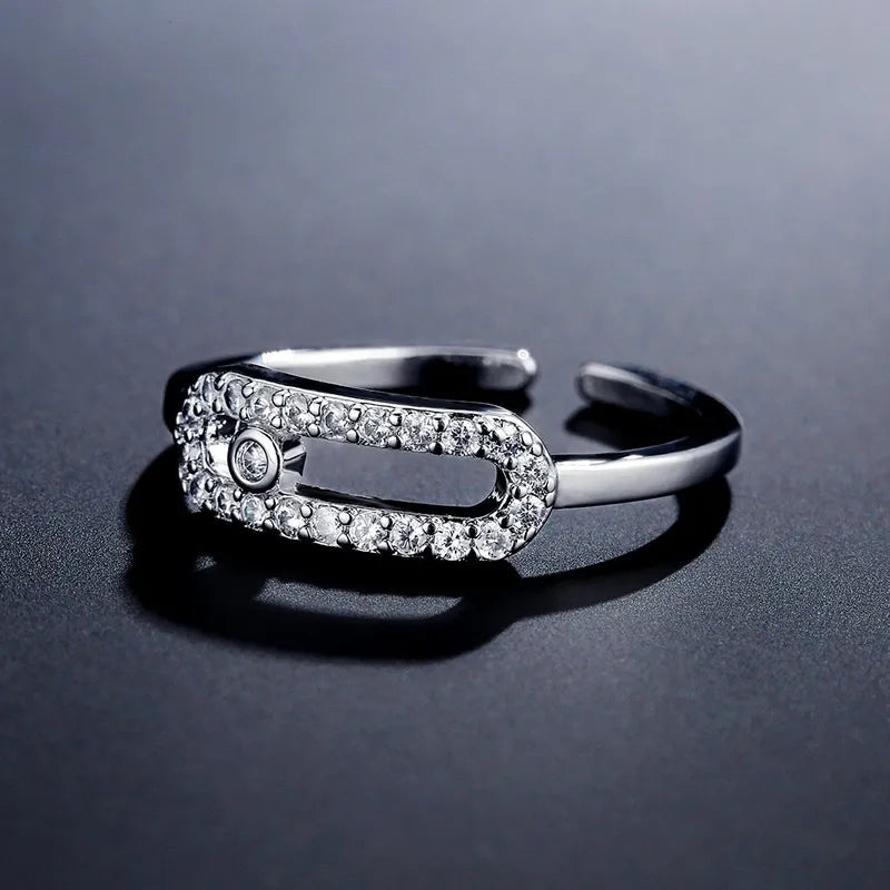 Uitgeholde Vierkante Zirkoonring