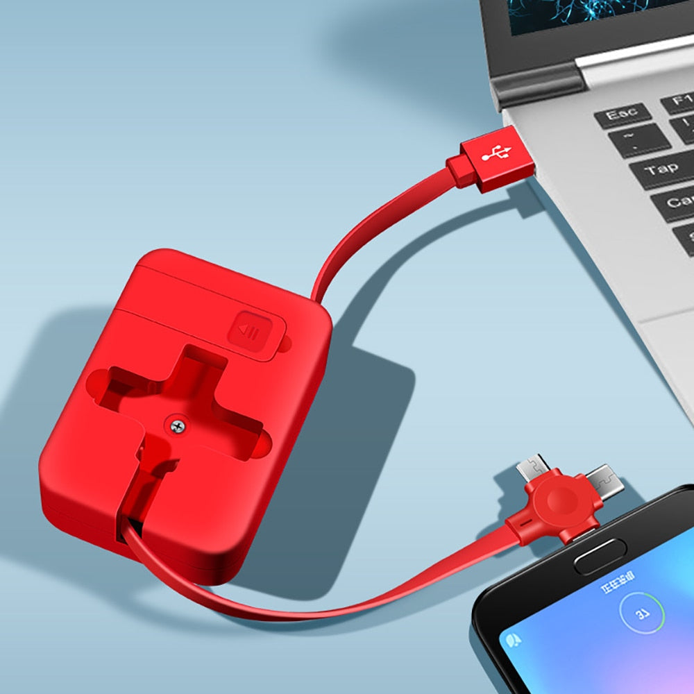 3-in-1 Telescopische Oplaadkabel