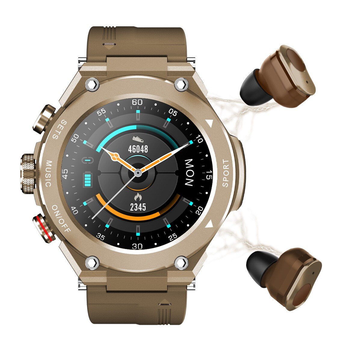 3-in-1 Fitness Track Smartwatch