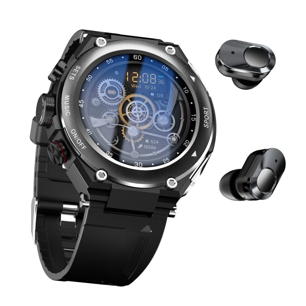 3-in-1 Fitness Track Smartwatch