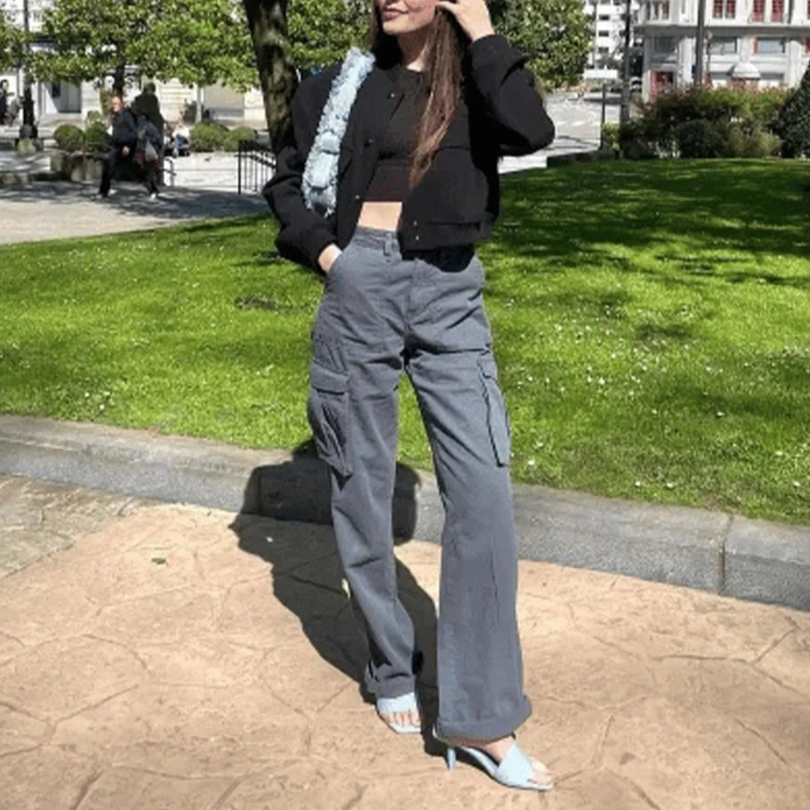 Dames Verstelbare Cargo Broek