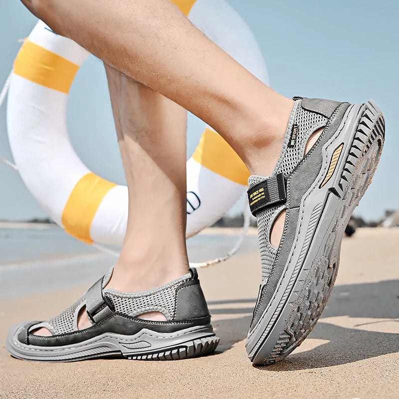 Stijlvolle mesh strandsandalen voor heren
