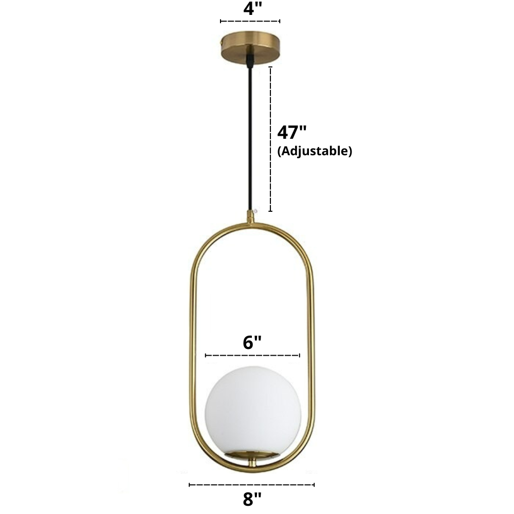 Scandinavische Hanglamp Voor Woonkamer En Slaapkamer Met Verstelbare Ophanglengte 0