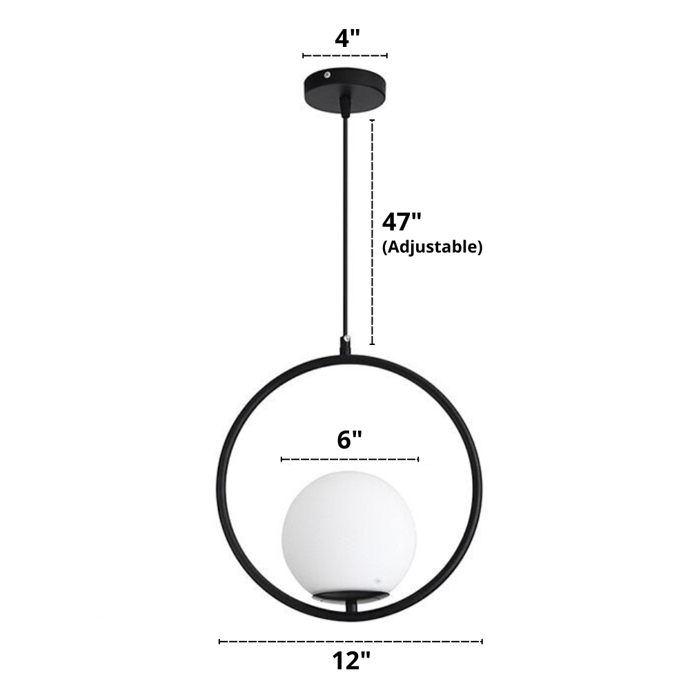 Scandinavische Hanglamp Voor Woonkamer En Slaapkamer Met Verstelbare Ophanglengte 21