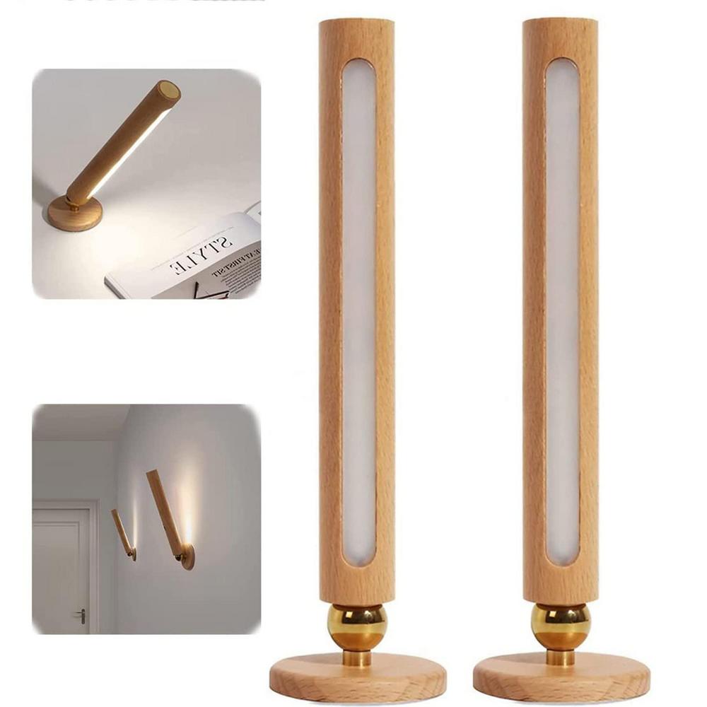 Draaibare Houten Wandlamp
