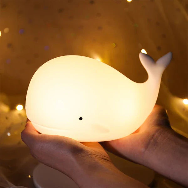 Schattig Nachtlampje Walvis met Kleurverandering voor Kinderkamer 6