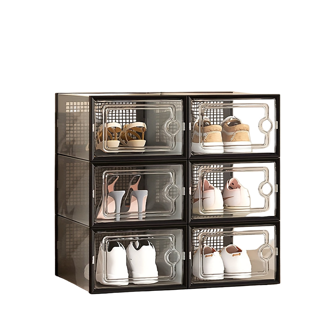 Schoenendozen Stapelbaar Transparant met Deksels 0