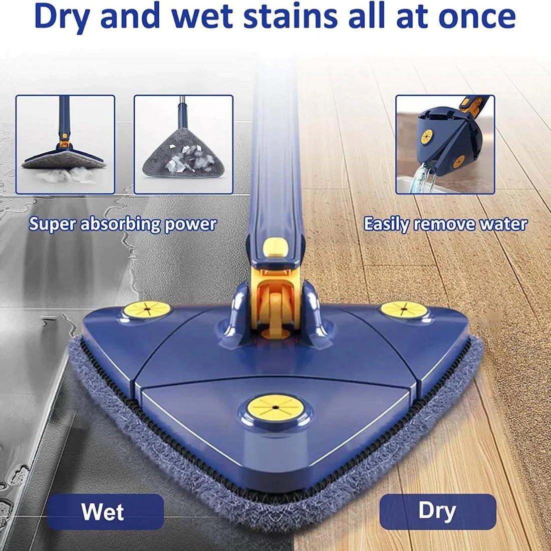 Schoonmaakgereedschap Driehoekige Mop Met Draaibare Kop 6