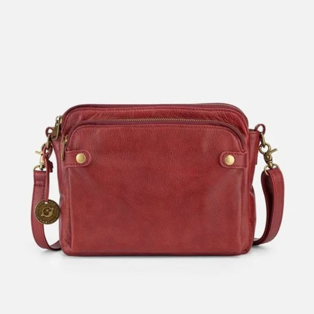 Drielaags Leren Handtas