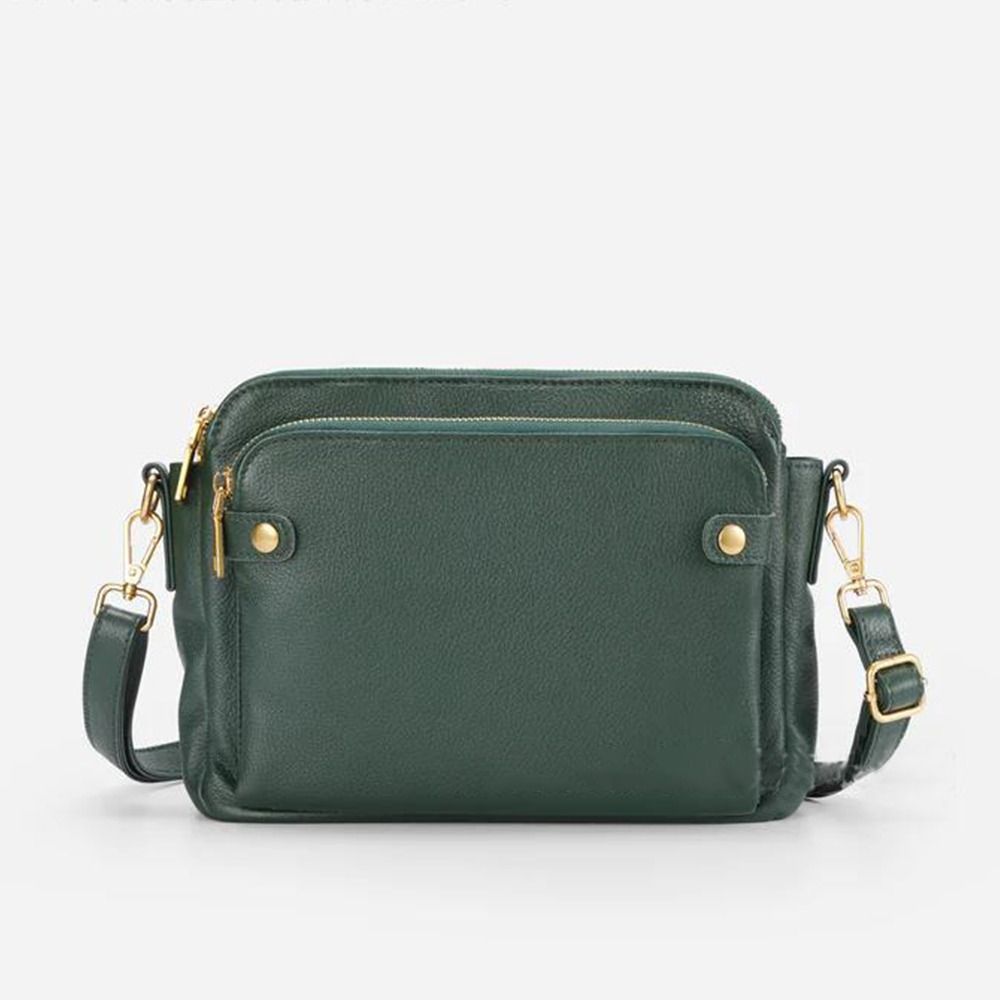 Drielaags Leren Handtas