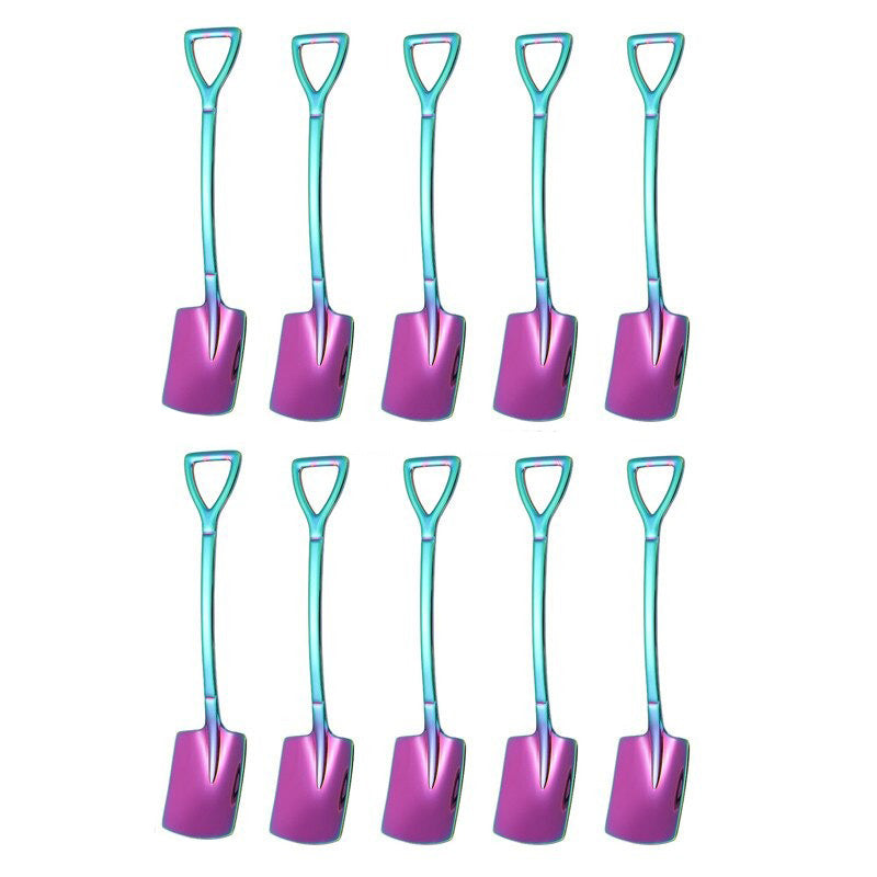 Set van 10 Koffielepels voor Dessert en Thee 7