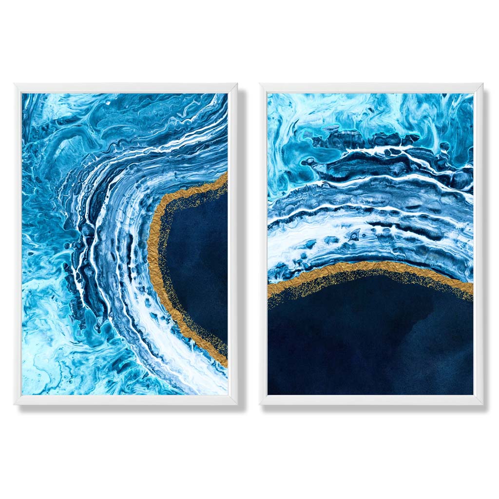 Set van 2 Abstracte Kunstprints voor Modern Interieur 3