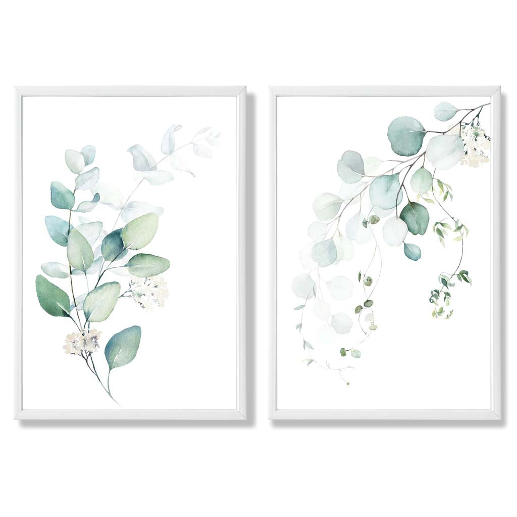 Set van 2 Kunstprints Eucalyptus Ingelijst 3