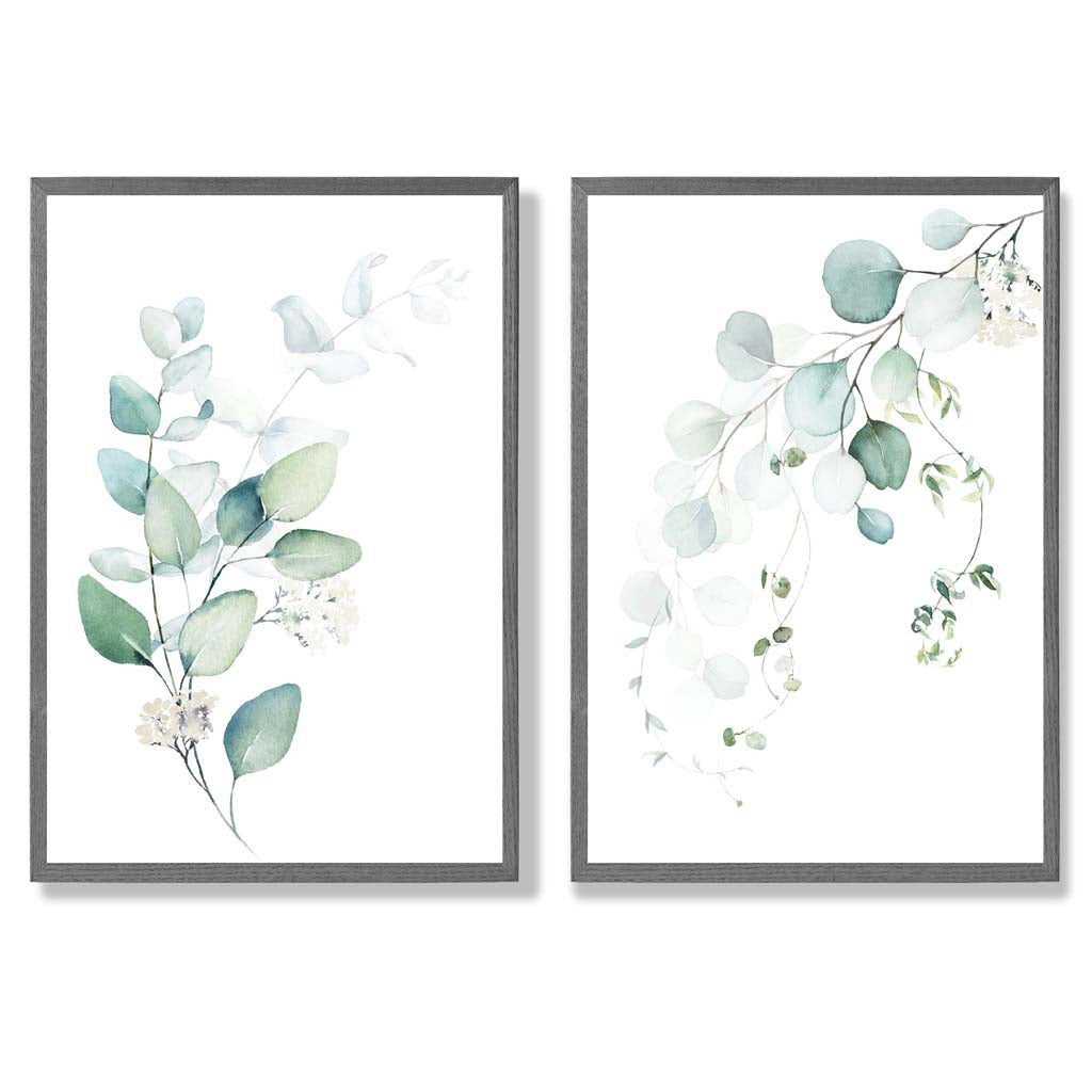 Set van 2 Kunstprints Eucalyptus Ingelijst 4