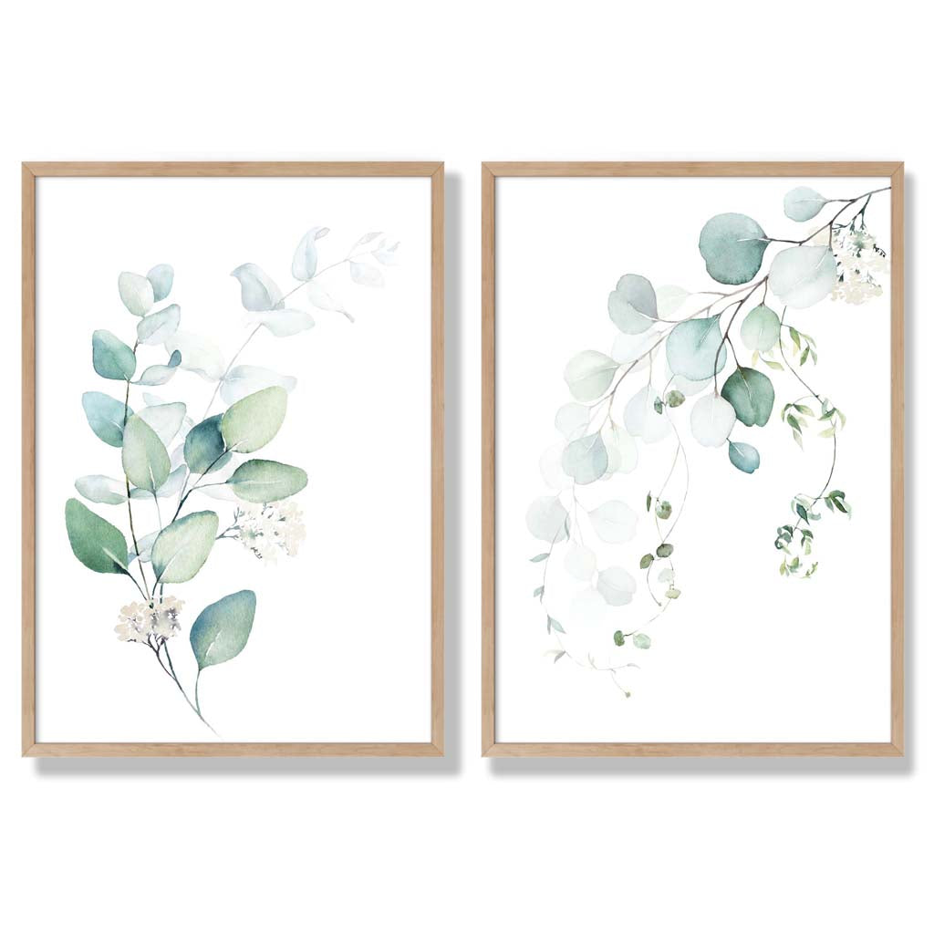 Set van 2 Kunstprints Eucalyptus Ingelijst 6
