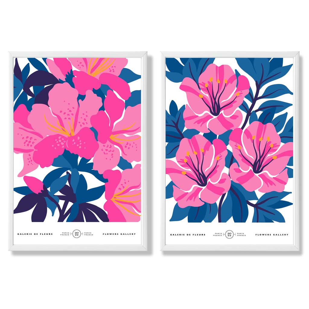 Set van 2 Kunstprints met Lentebloemen voor Thuisdecoratie 3
