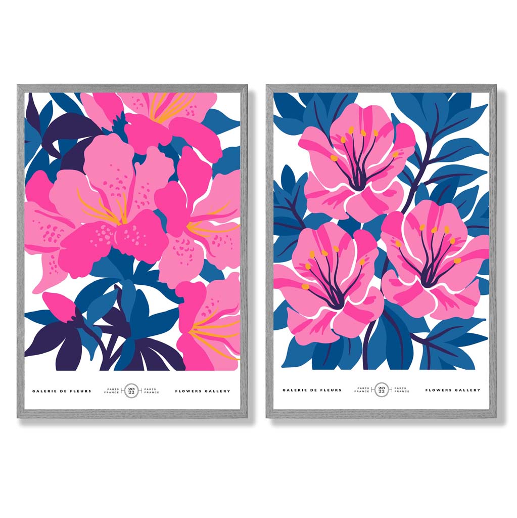 Set van 2 Kunstprints met Lentebloemen voor Thuisdecoratie 5
