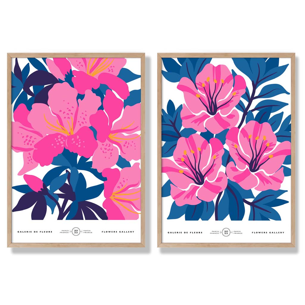 Set van 2 Kunstprints met Lentebloemen voor Thuisdecoratie 6