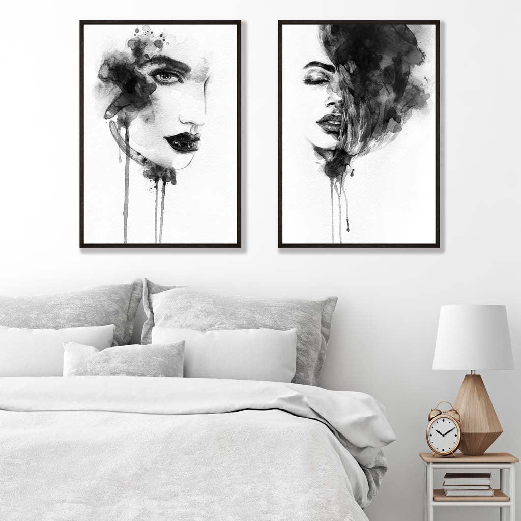 Set van 2 Mode Illustraties Kunstprints 1