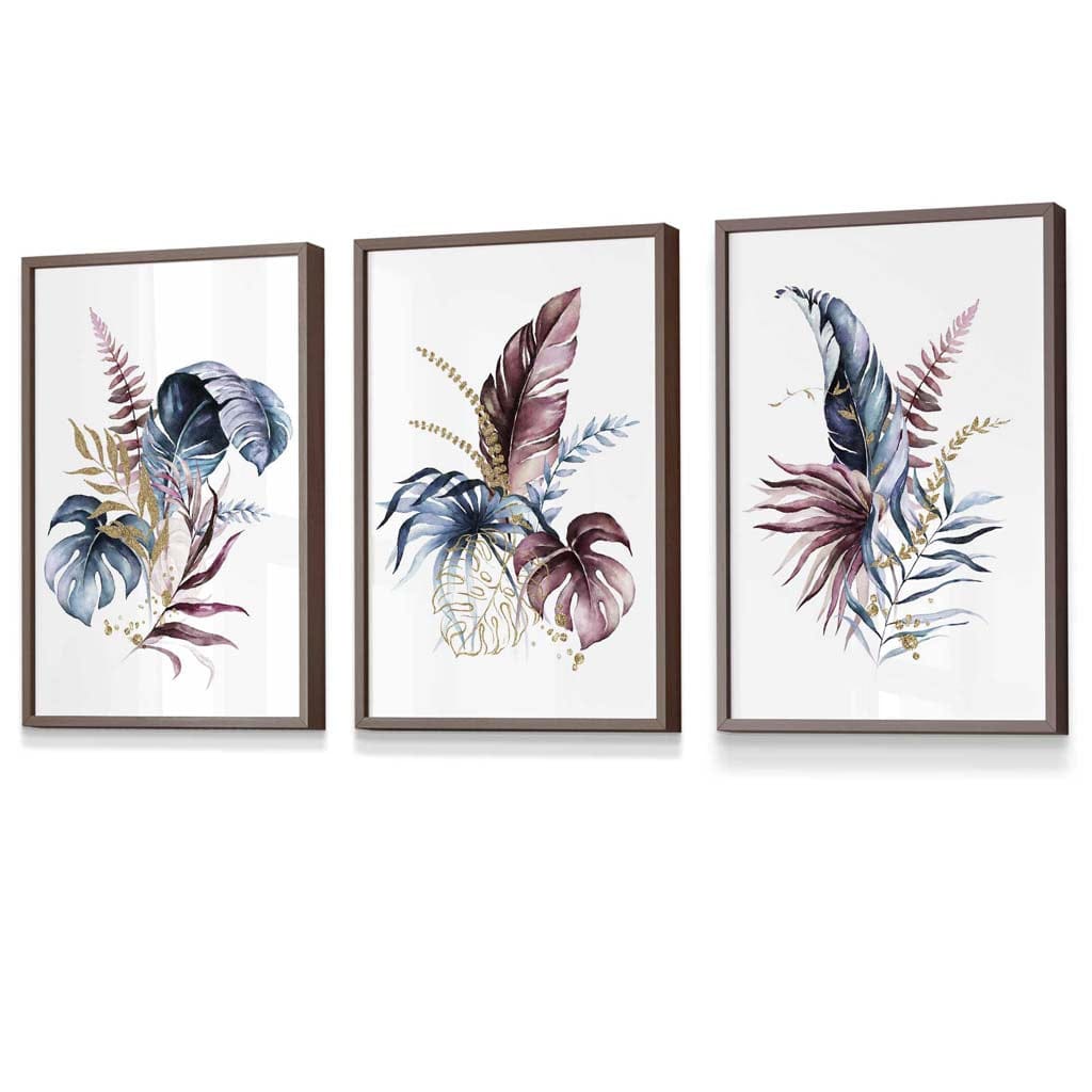 Set van 3 Ingelijste Botanische Kunstprints voor Muurdecoratie 7