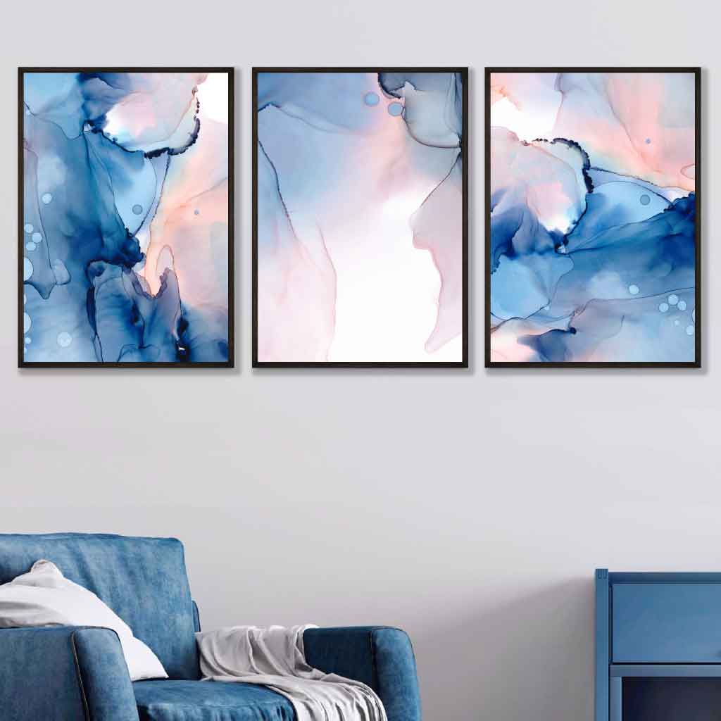 Set van 3 Wandkunst Posters Abstracte Kunst voor Interieur 1