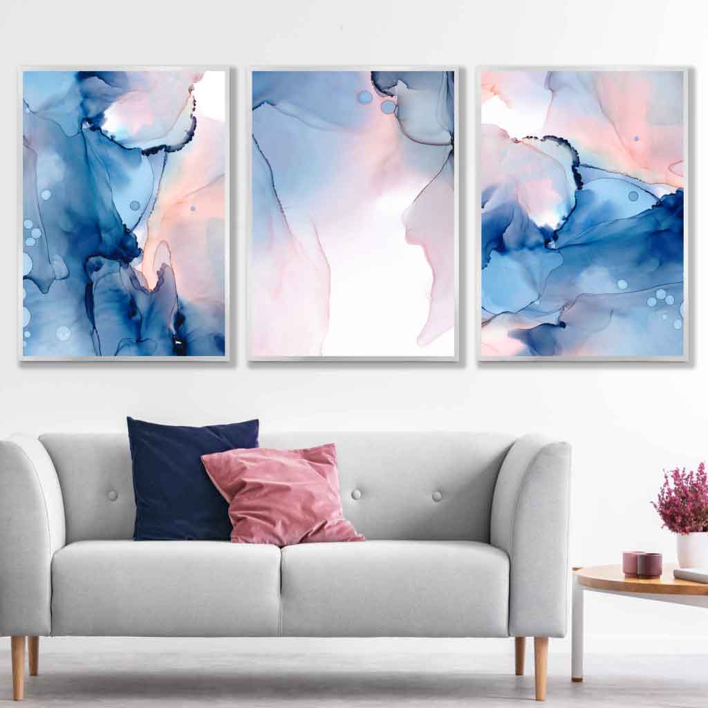 Set van 3 Wandkunst Posters Abstracte Kunst voor Interieur 3