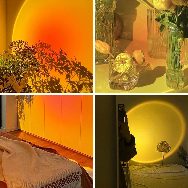 Sfeerlamp voor Kamer met Zonsondergang Projectie 7