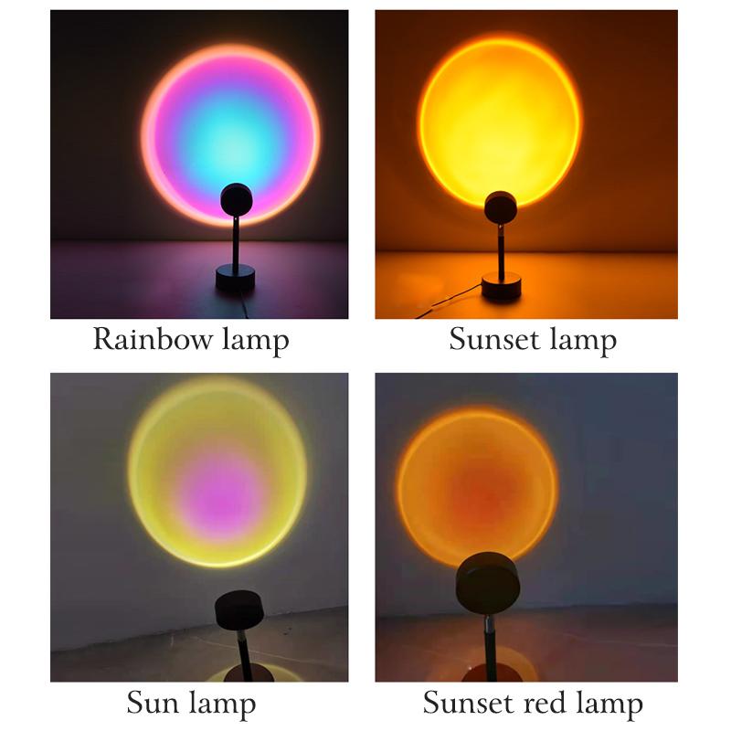 Sfeerlamp voor Kamer met Zonsondergang Projectie 8