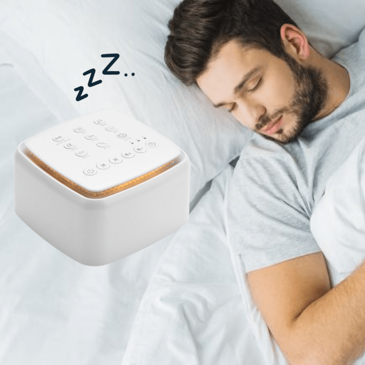 Slaapmachine voor Ontspanning en Witte Ruis Draagbaar 0