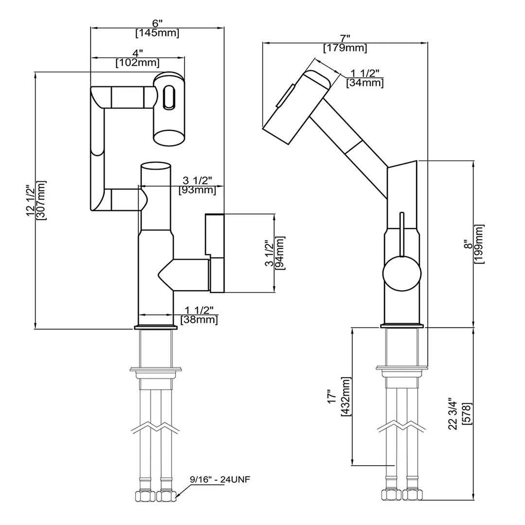 Slimme Keuken- en Badkamerkraan met LED-Display en Draaibare Arm 5