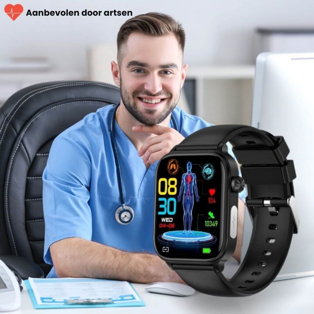 Smartwatch voor Senioren met Gezondheidsmonitoring en GPS 6