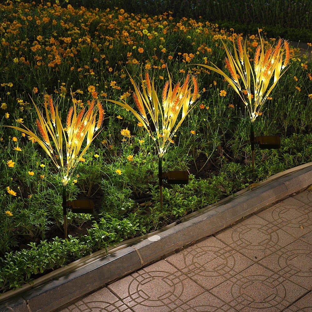 Solar Tuinverlichting Set van 2 Zonnebloem LED Lampen voor Buitengebruik 1