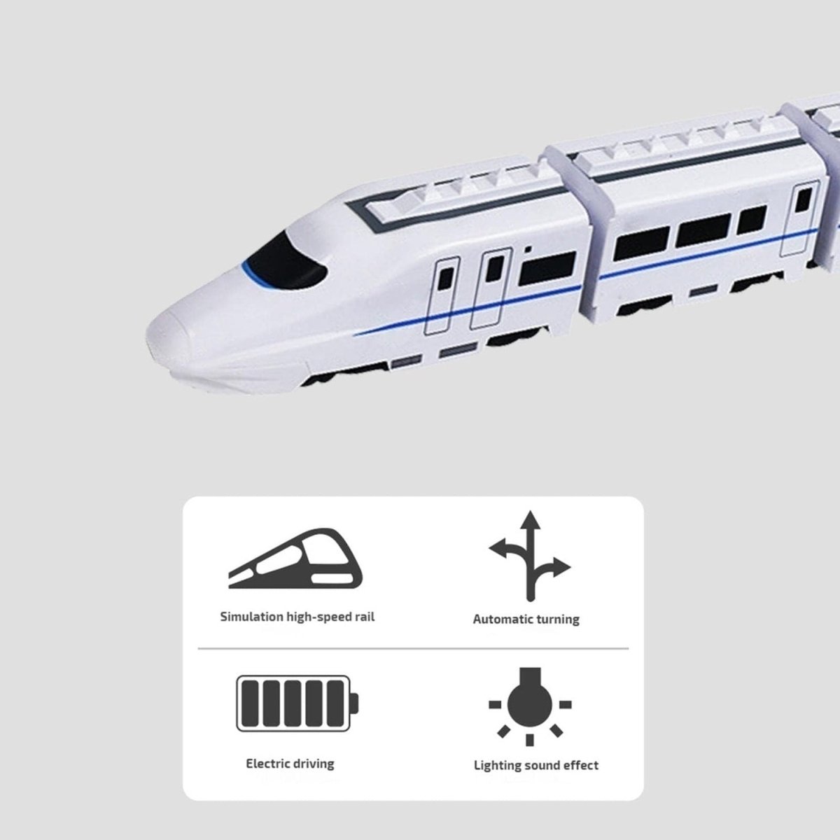 Speelgoedtrein 360° met Licht en Geluid voor Kinderen 7