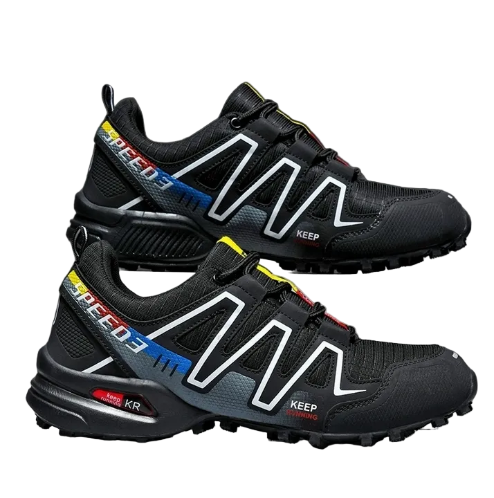 Stevige, waterbestendige wandelschoenen voor heren, geschikt voor buitenactiviteiten. 0