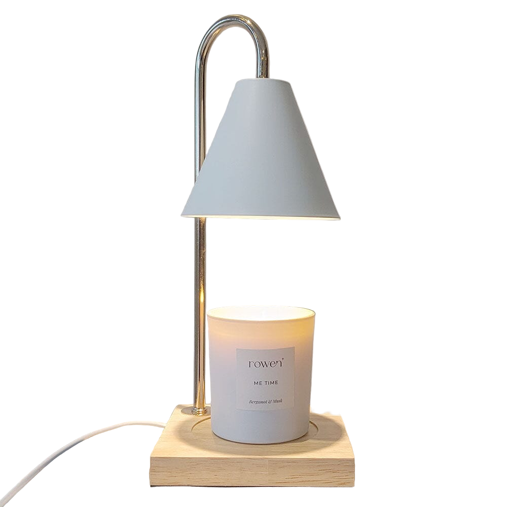 Stijlvolle Kaarsenwarmer met Houten Basis