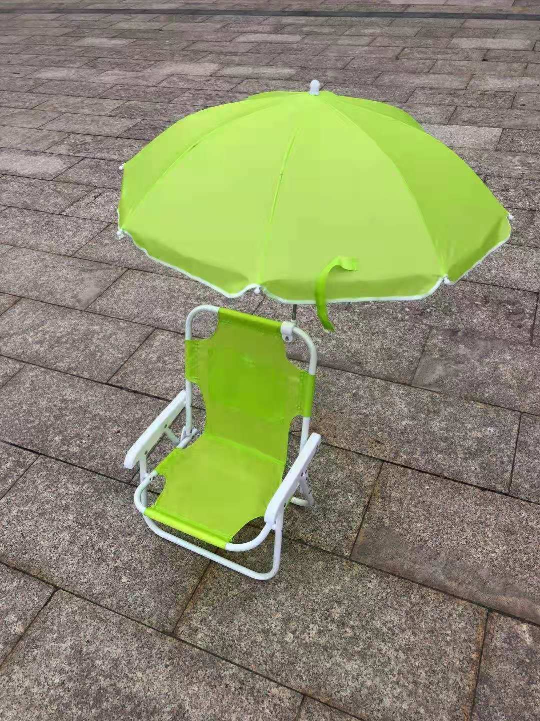 Strandstoel met Parasol Comfortabel en Verstelbaar 0