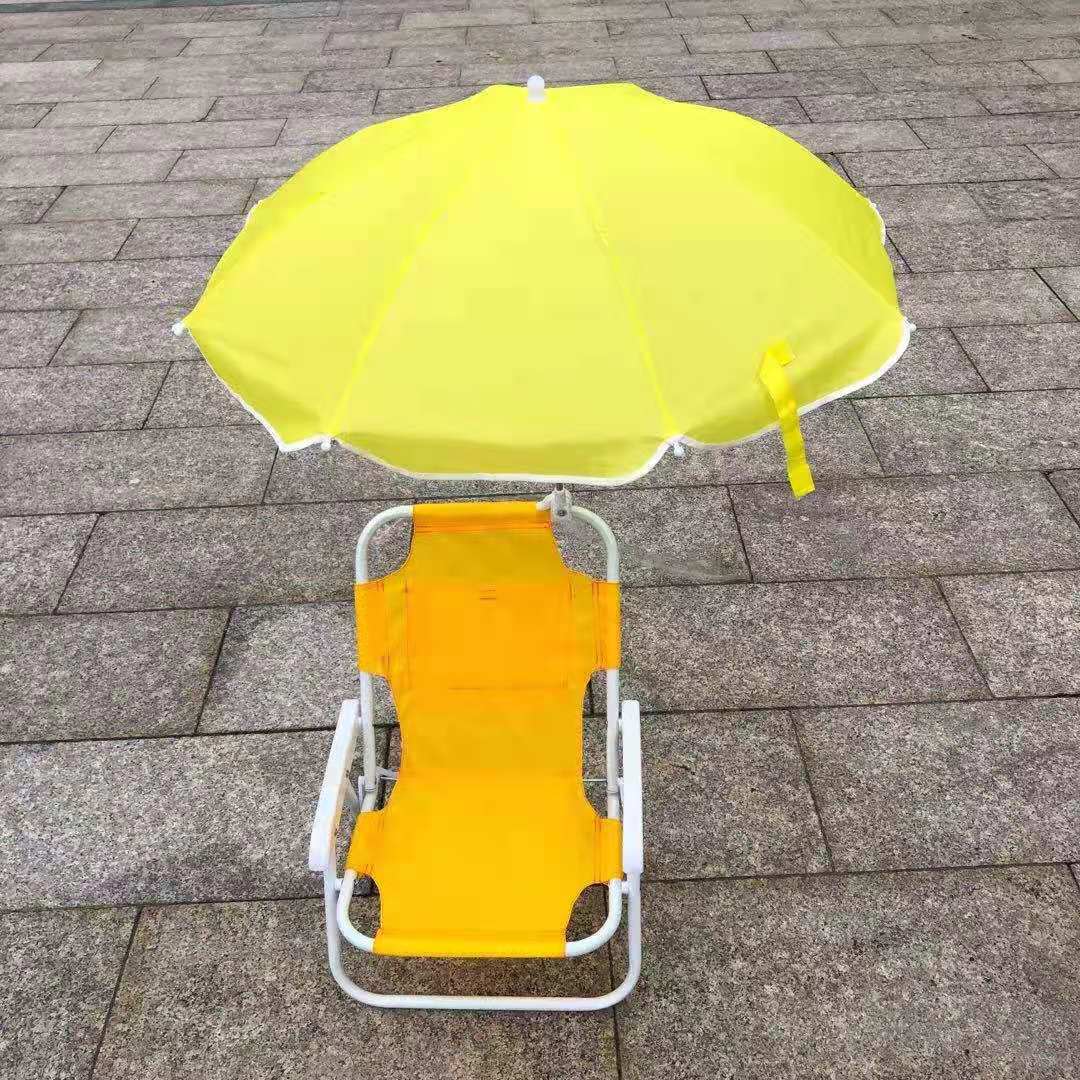 Strandstoel met Parasol Comfortabel en Verstelbaar 3