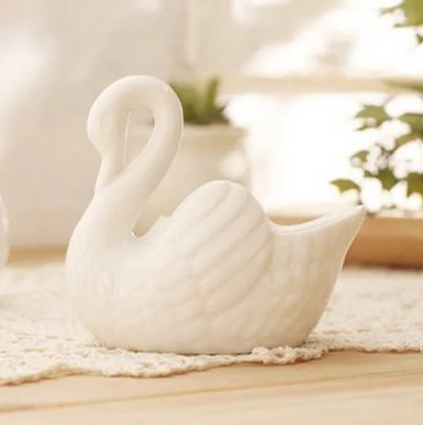 Swan-Shaped Keramische Pot voor Interieur Decoratie 2