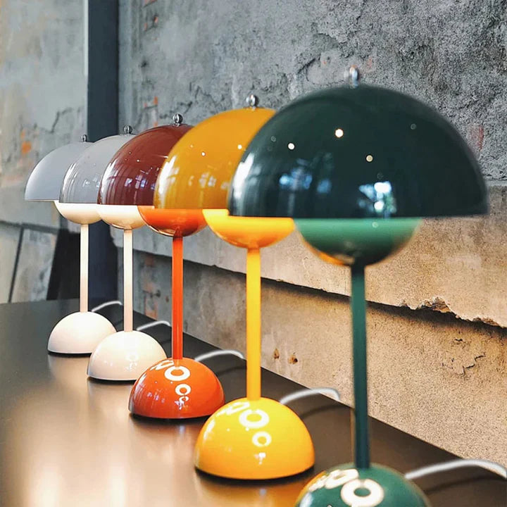 Tafellamp Scandinavisch Design met Paddestoelvorm en 3 Helderheidsniveaus 1