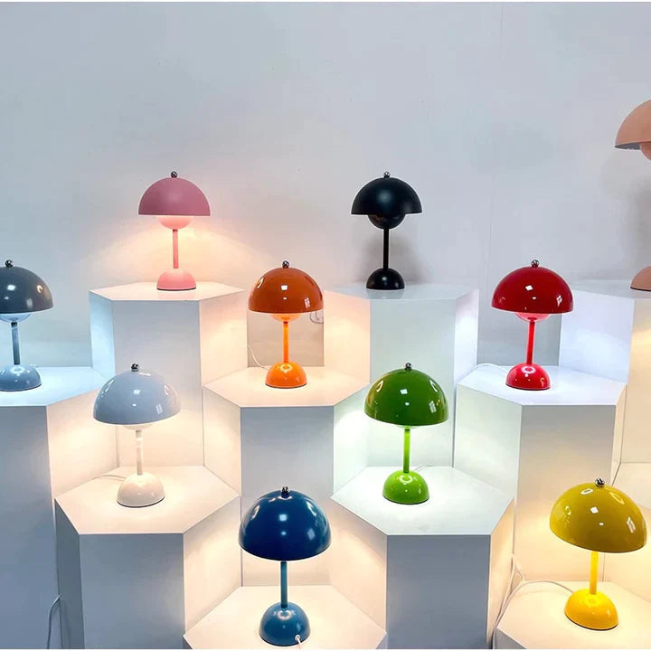 Tafellamp Scandinavisch Design met Paddestoelvorm en 3 Helderheidsniveaus 5