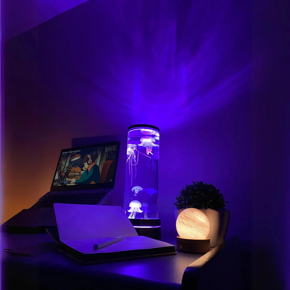 Tafellamp met Kwallen Aquarium Design 1