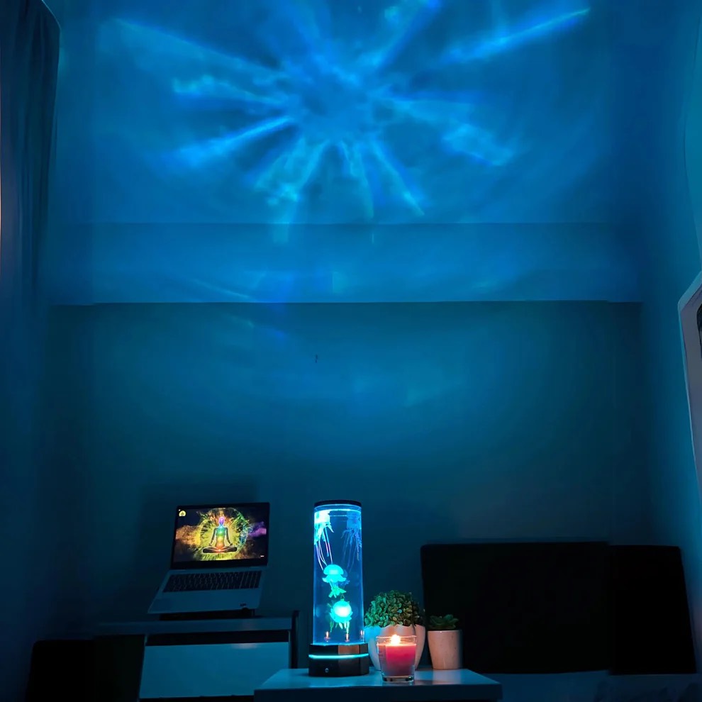 Tafellamp met Kwallen Aquarium Design 2