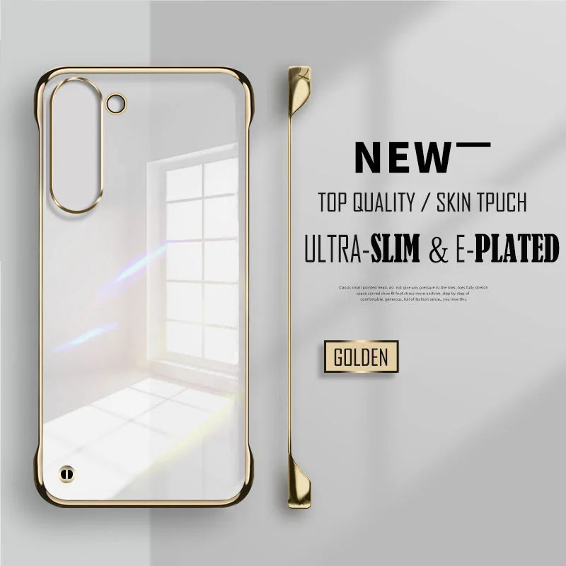 Telefoon Case Frameloos Transparant voor Samsung S25 S24 S23 3